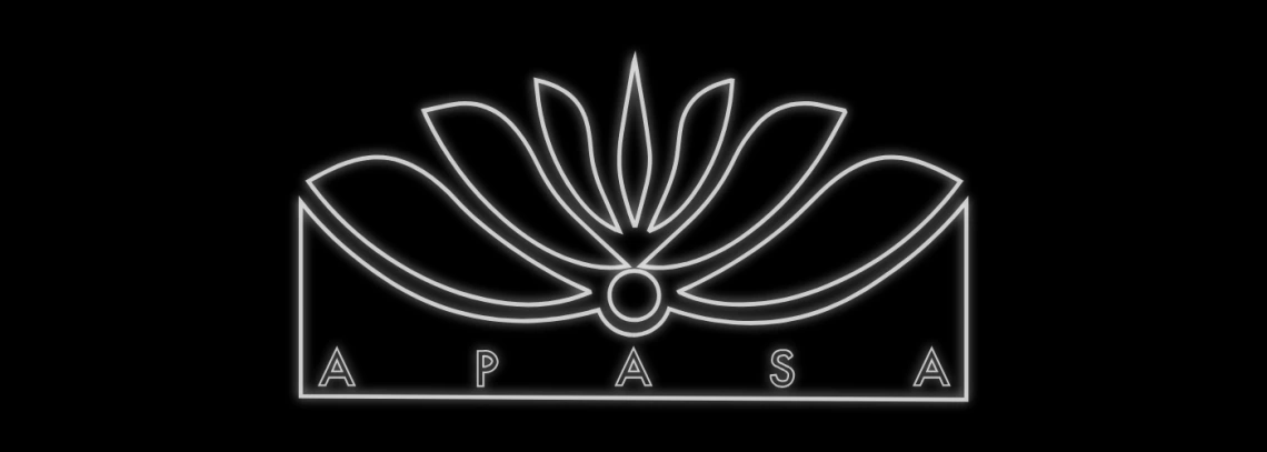 white apasa logo in black